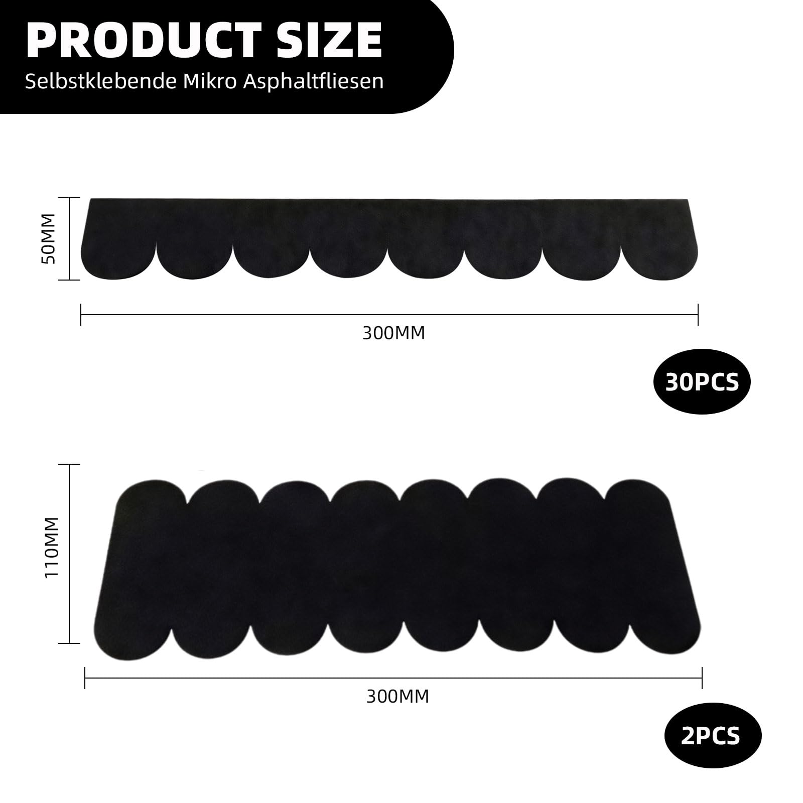 32 tejas autoadhesivas para pajareras, impermeables, para nido, conejos, casetas, techos para buzones (negro)