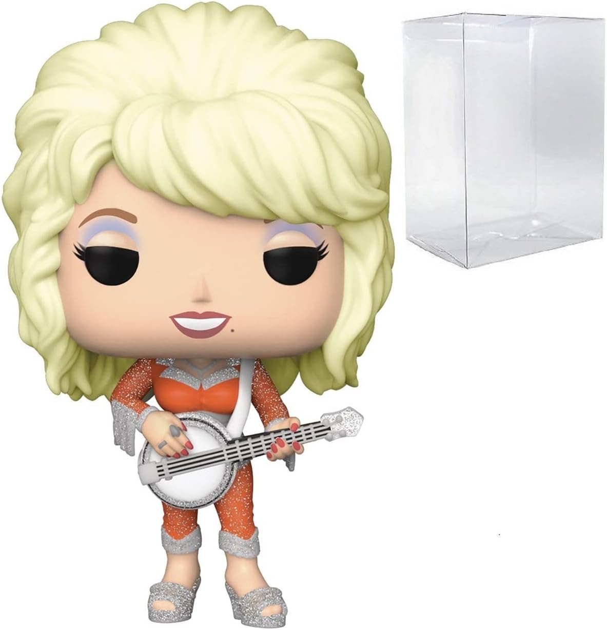 POP Rocks: Dolly Parton Funko Vinyl Figure (Bundled with Compatible Box Protector Case), Multicolor, 3.75 inches
