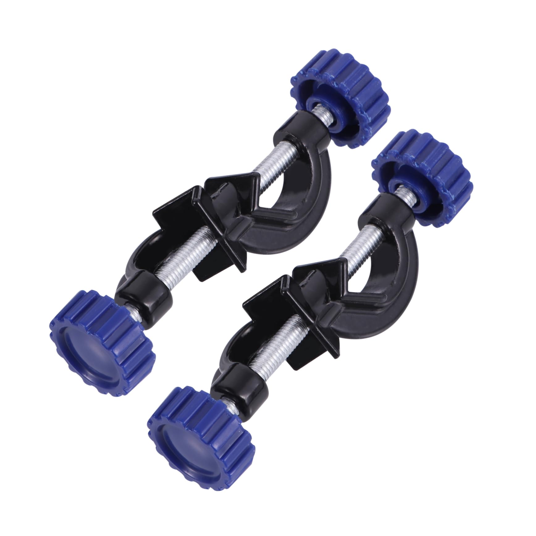OUNONA 2pcs Knob Universal Clip Lab Clamp Holders Adjustable Clamp Holder Lab Stand Clamp Holder Nip Clip Clam Clamps Adjustable Stand Lab Instrument Supports Aluminum Plastic Spraying