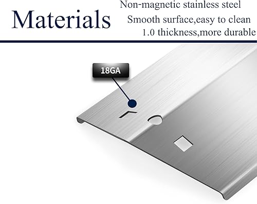Miniatura 3 de Boloda Protectores de placas de calor para parrilla y tubo de quemador de parrilla para parrilla Chargriller 3001 3008 3030 4000 5050 5072,5252