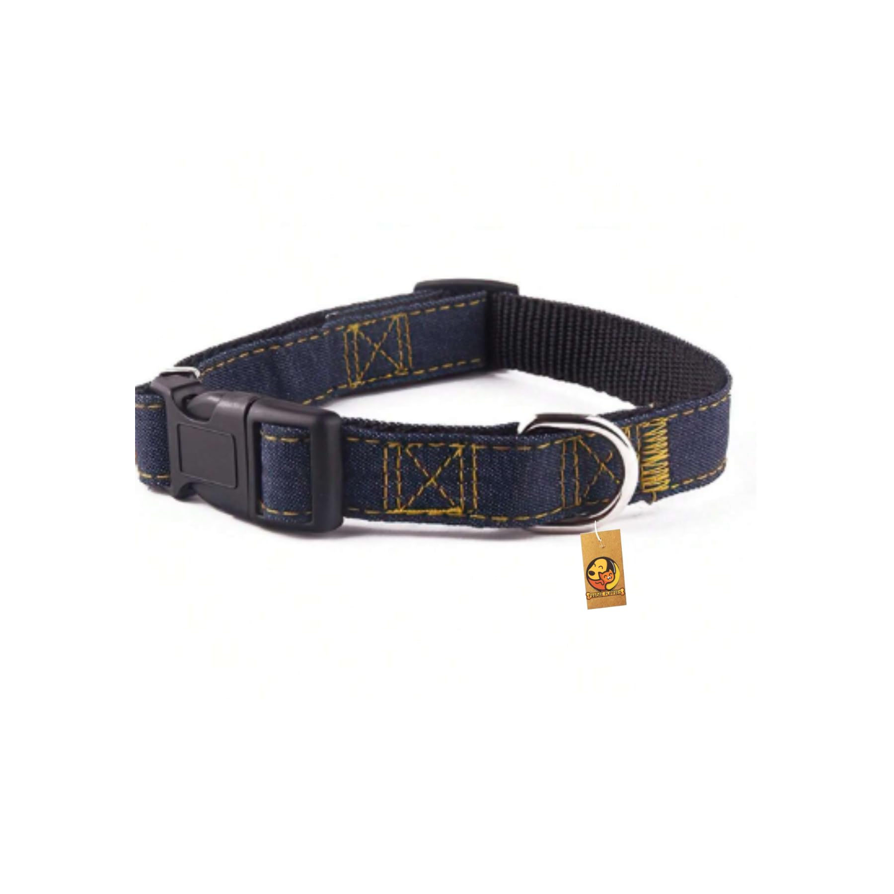 Foodie Puppies Adjustable Dog Collar for Medium to Large Street Dogs - (Denim Collar - 20mm) | Comfortable Fit | Stylish Design | Durable, Adjustable, Soft & Easy to Put on Dogs (B08WHCD3PV) Amazon Price History, Amazon Price Tracker