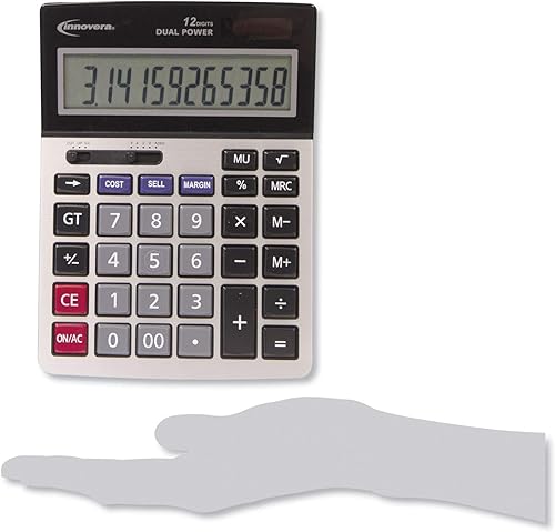Miniatura 6 de Innovera 15968 Calculadora de analizador de beneficios, doble alimentación, pantalla LCD de 12 dígitos/paquete de 10