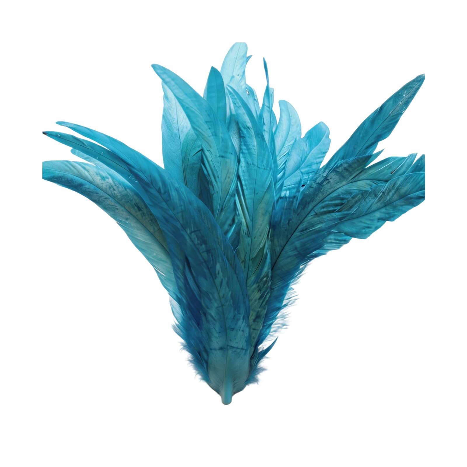 Buxuaaaa Lake Blue Of 40Pcs 25 30Cm Long Natural White Plumage For Clothing Accessories And Home Decoration Long Craft Quills