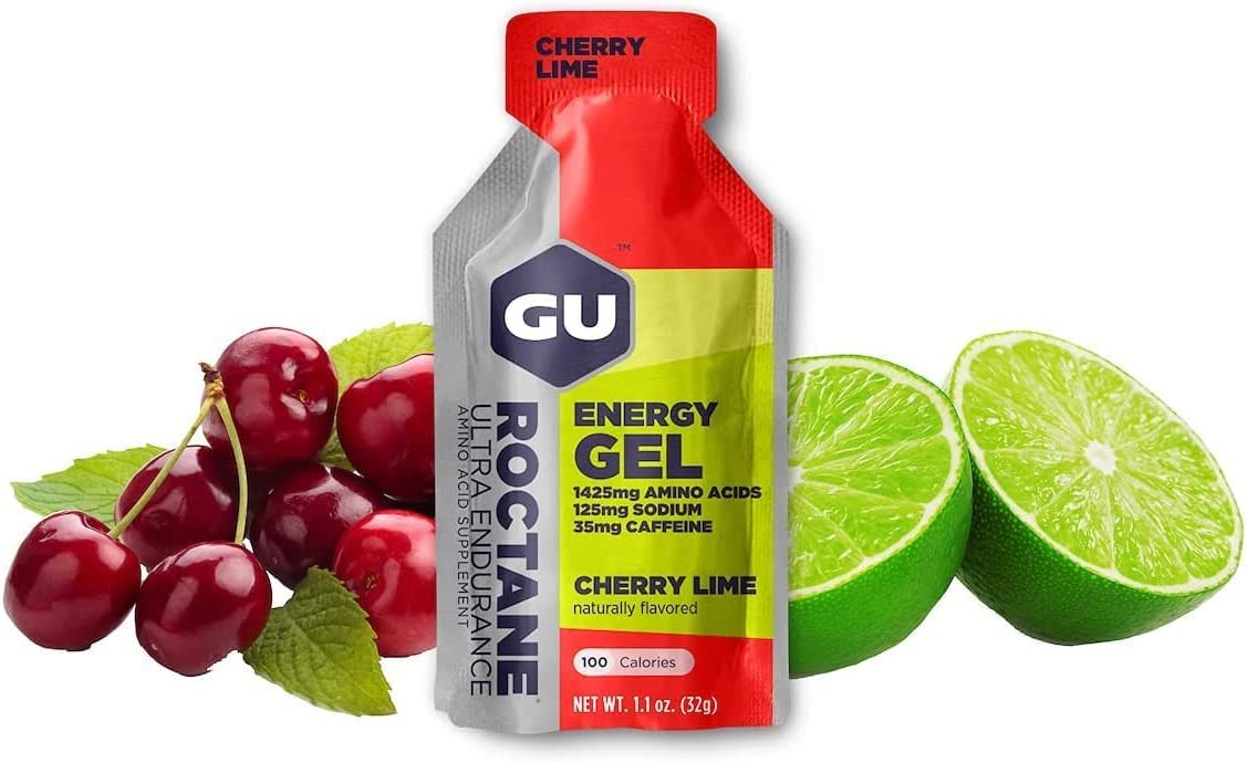 GU Energy Roctane Ultra Endurance Energy Gel (Cherry Lime, 12-COUNT)