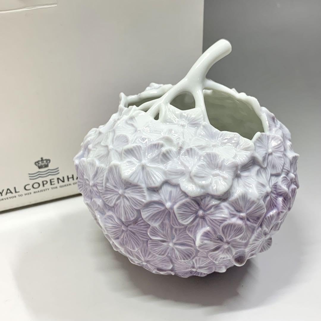 Amazon.co.jp: ロイヤルコペンハーゲン 紫陽花 フラワーベース 花瓶 