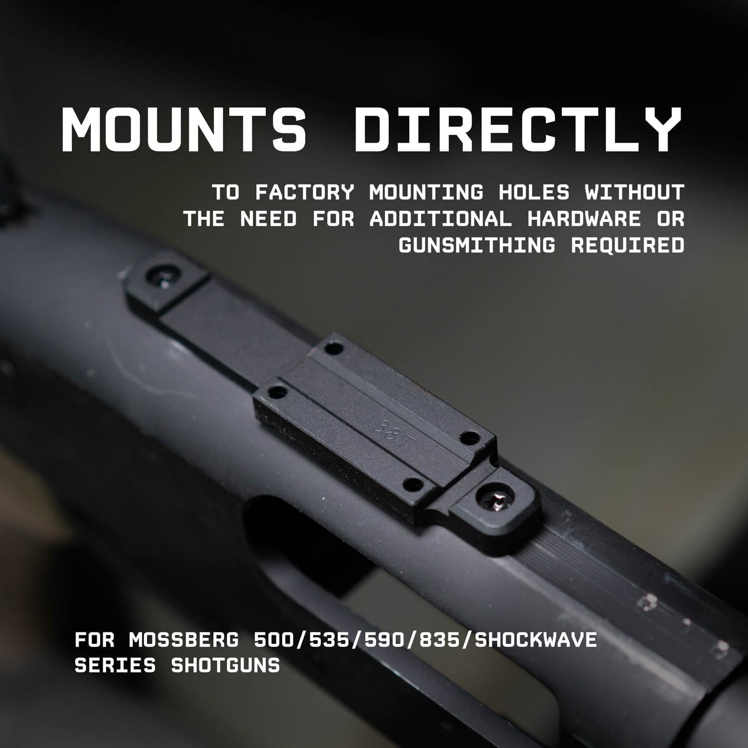 Monstrum Red Dot Mount Compatible with Mossberg 500/535/590/835/Shockwave Series Shotguns