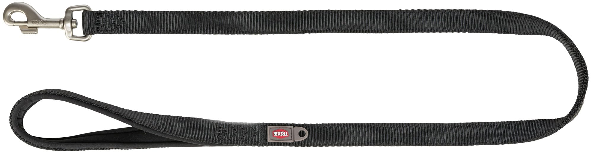 TRIXIE Köpek Tasması Premium M–L, 1,00 m 20 mm Siyah - Pratik El Kayışlı Sağlam Köpek Tasması - Orta ila Büyük Köpekler için - 200201