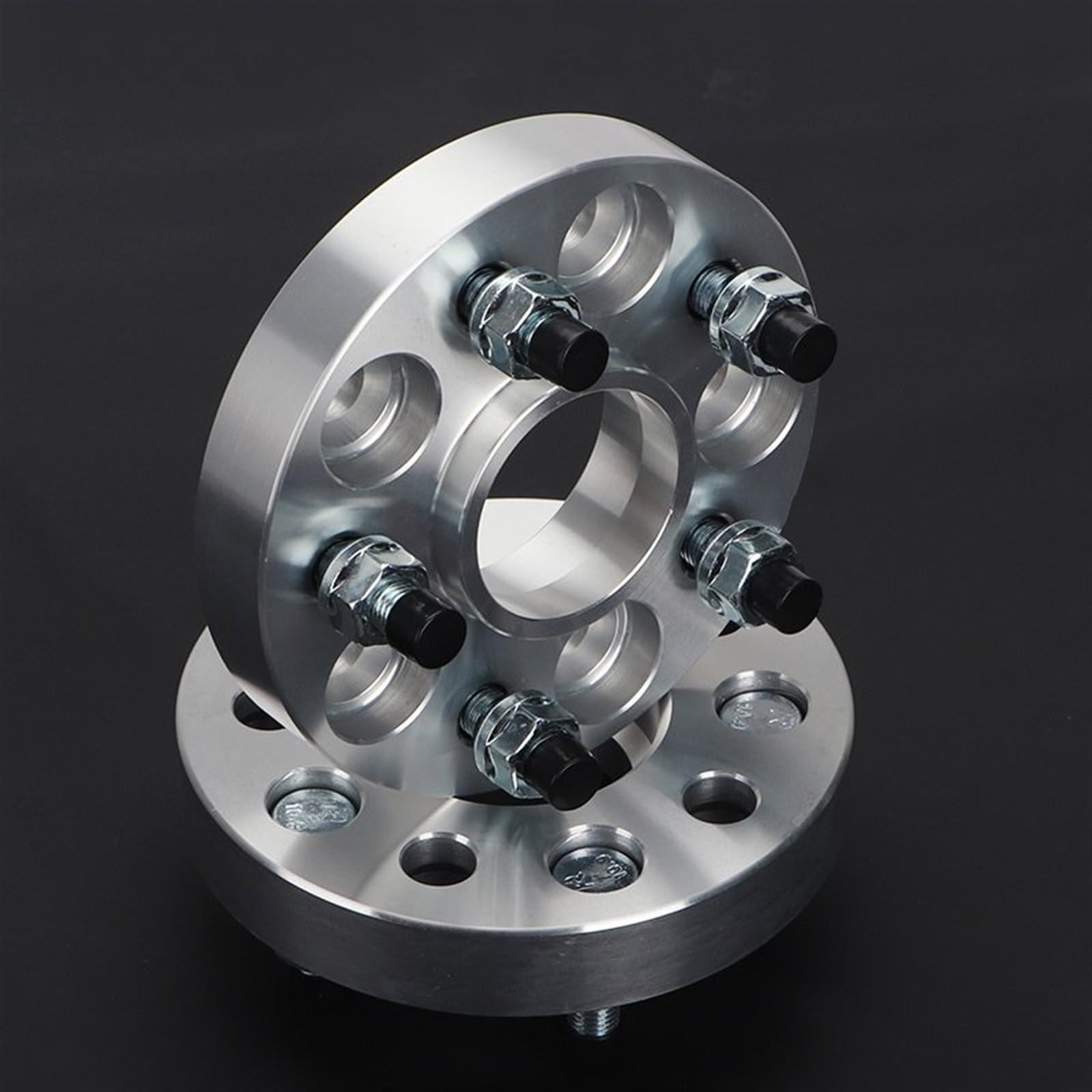 2 pezzi 20/25/30/35/40/45/50mm PCD 5x120.65 CB 70.3mm adattatore distanziale ruota 5 alette serie universale per auto(2PCS 30mm)