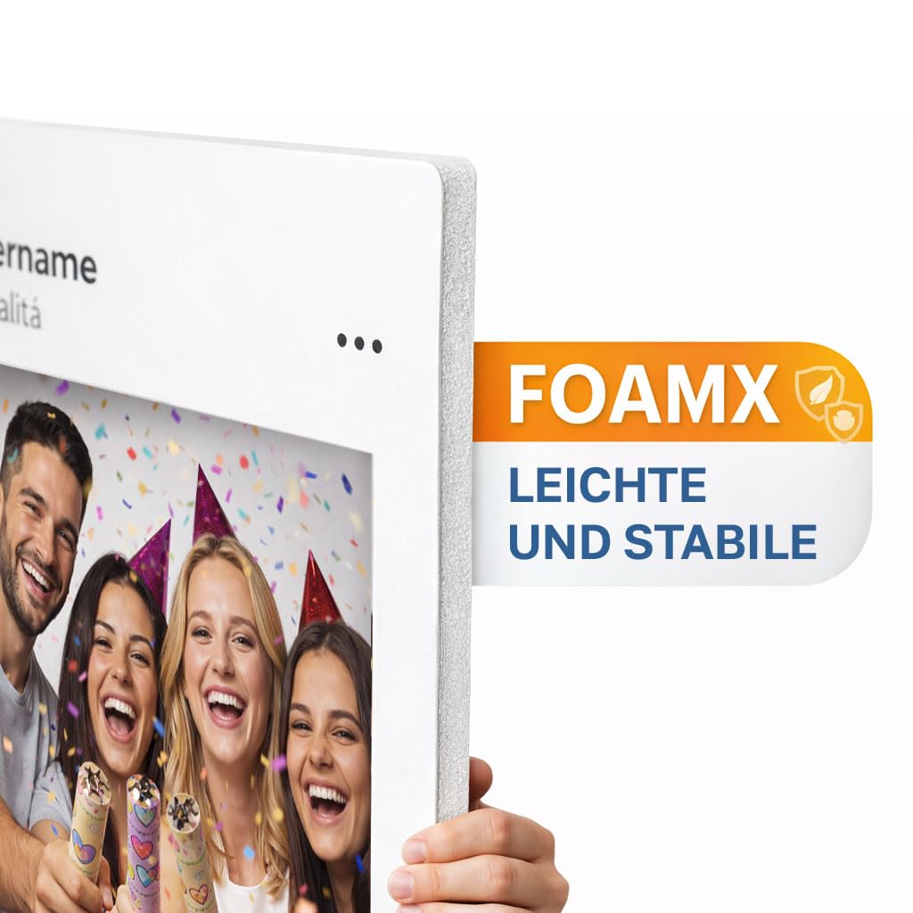PERSONALISIERTER Selfie-RAHMEN Social Instagram | Selfie-RAHMEN für Partys und Firmenveranstaltungen, 65 x 95 cm