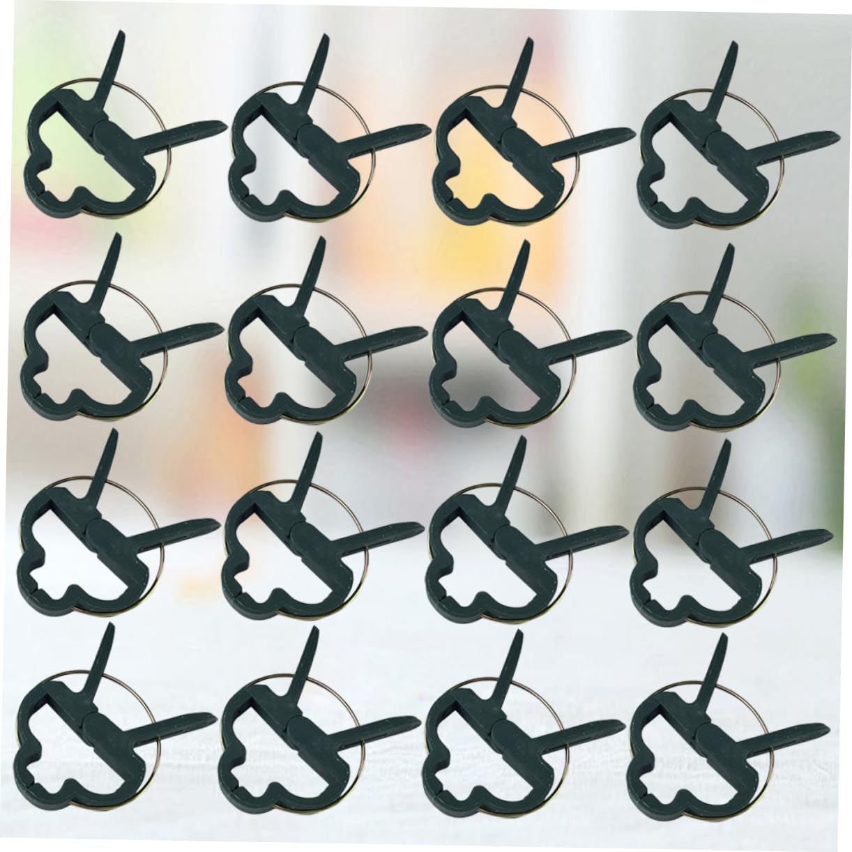Clips de Jardin en PE Vert pour Plantes Grimpantes et Branches, 80 Pièces en 4 Paquet, Support Réglable pour Tiges et Vignes, pour Jardinage