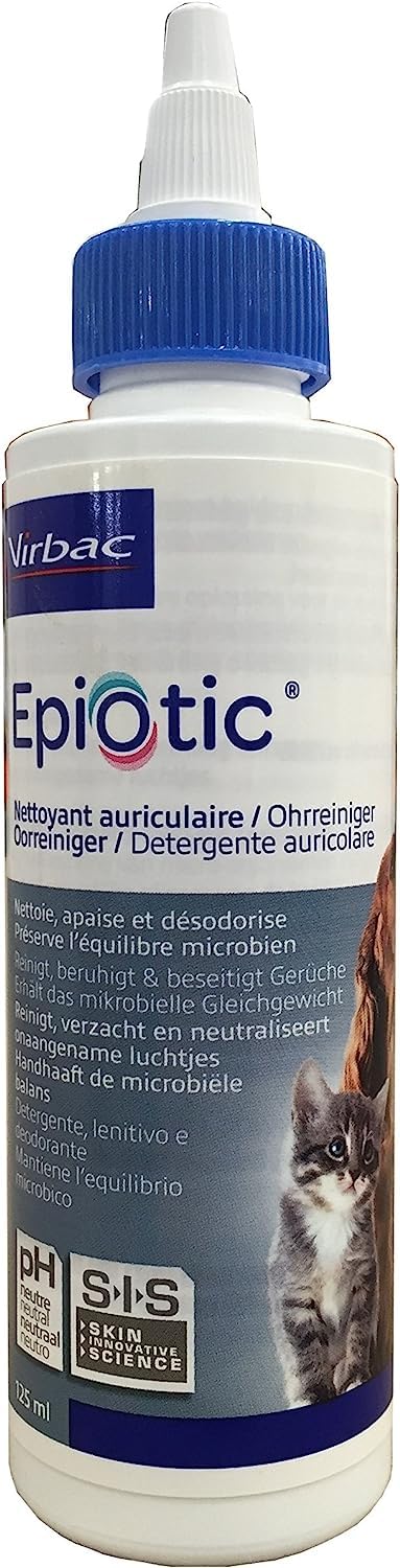 Virbac Epi-Optic Dog and Cat Ear Cleaner 125 ml