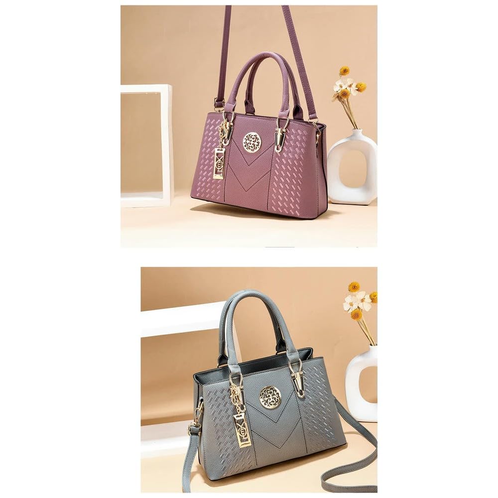 ZBDZSW Bolsos de Marca de diseñador Famosos Bolsos de Cuero para Mujer Bolsos de Mano de Lujo para Mujer Bolsos de Hombro de Moda Regalo Khaki