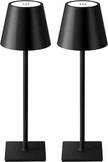 KDG 2 Pack Cordless Table Lamp
