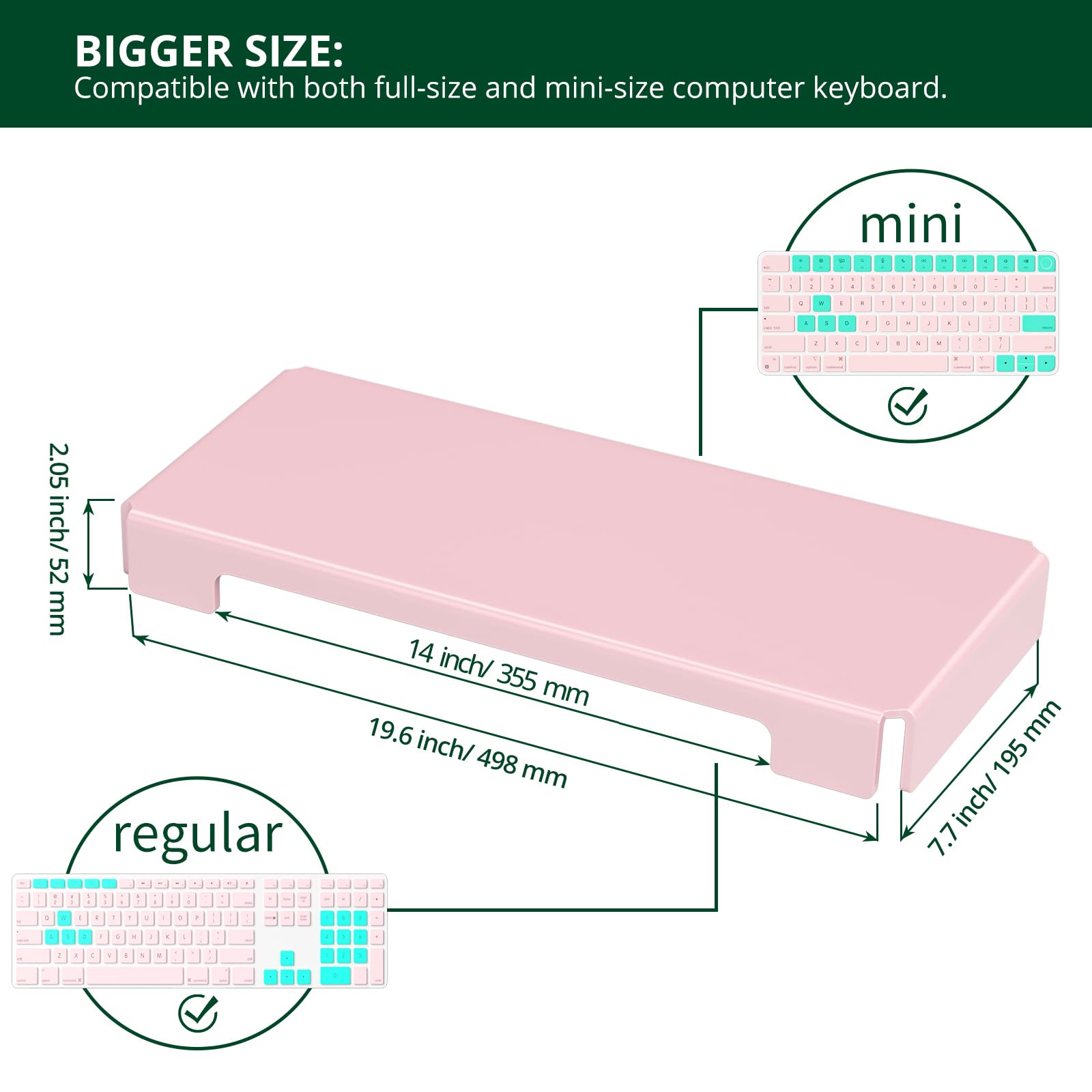 Copertura in acrilico per tastiera del computer, protezione antipolvere per tastiera meccanica, protezione per tastiera del PC, protezione per tastiera con gatto (1 confezione, rosa chiaro)