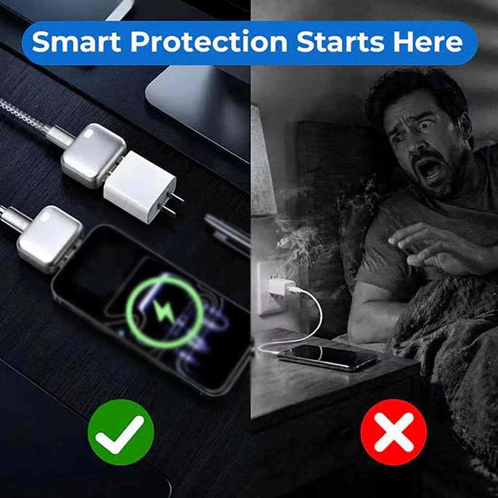 Smart Auto Stop Charging Adapter, Stop Charge Smart Charger, Auto Disconnect Charging Cable Protector, 140w Fast Charging Smart Power Splitter Adapter, Overcharge Protection Adapter for Phone Tablet — Amazon image 4