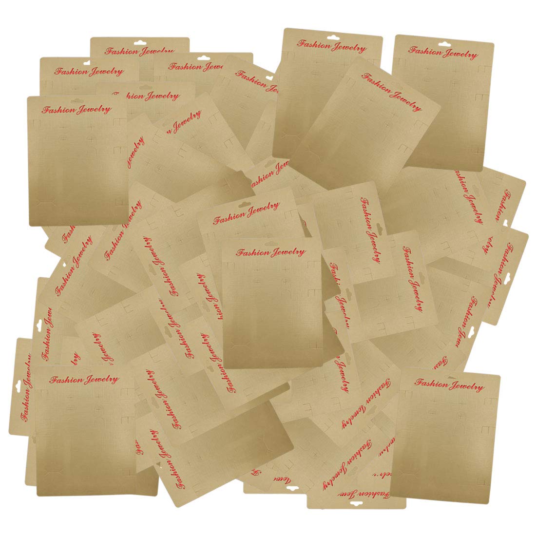 DIY Crafts 50pcs/lot 19mmx14mm As Image Jewellery Display Cards for Necklaces Jewellery-Making Display & Packaging Multi Color DNo# J136 (Pack of 50pcs 50x1, Multi Color)