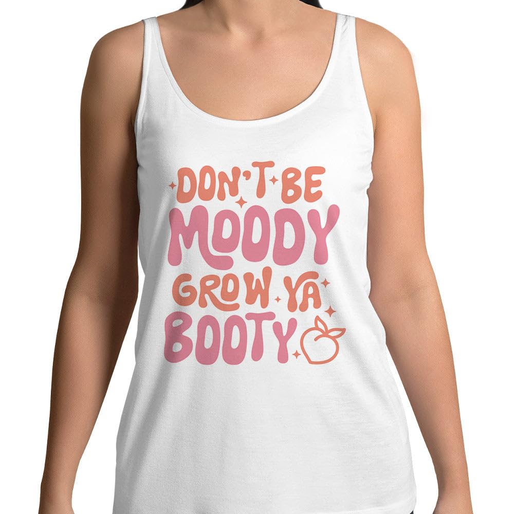 Grow Ya Booty Tank Top Unisex Medium White
