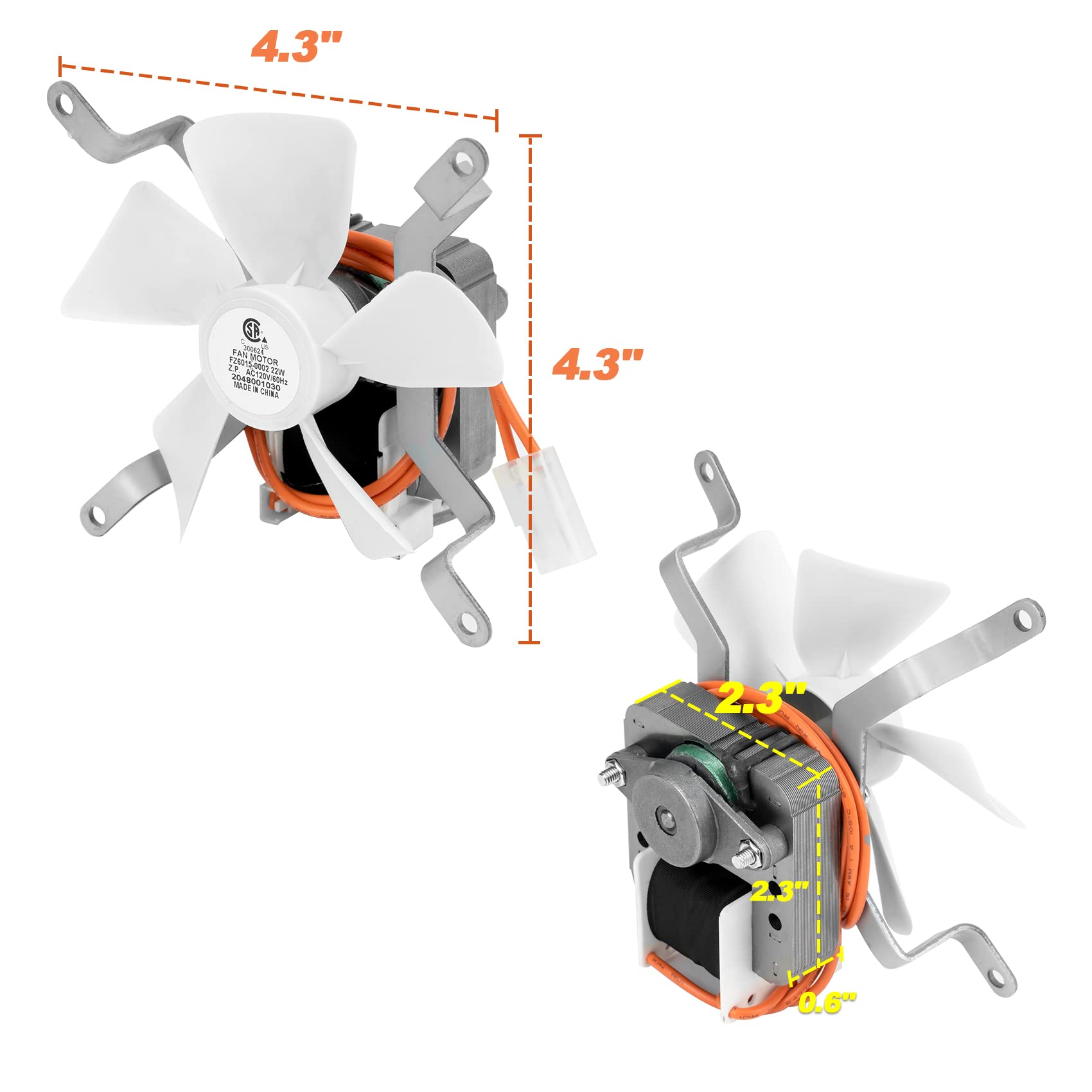 Stanbroil Replacement Induction Fan Kit for all Pit Boss/Traeger/Camp Chef  Wood Pellet Grills, White