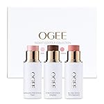 Ogee Face Stick Radiant Collection Trio - Contour Stick Makeup Collection - Certified Organic Contour Palette - Includes Bronzer Stick, Blush Stick & Highlighter Stick