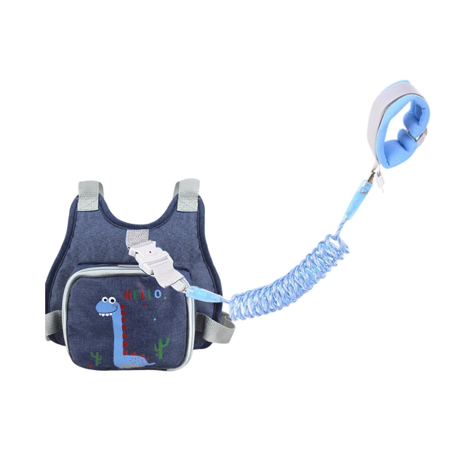 Anti-Lost Kids Backpack Leash, Toddler Harness Leashs with Anti Lost Wrist Link, Adjustable Toddlers Walking Strap with 1.5m Leash for Walking and Travel, Reflective (Snake)