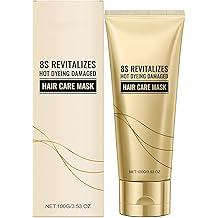 Hair Mask, 8s Revitalizing Mask for Damaged Hair, Professional Keratin Instant Frizz-Smoothing Care, Perm and Color Repair Conditioner, Deep Moisturizing Repair, Suitable for All Hair Types, 3.53 OZ