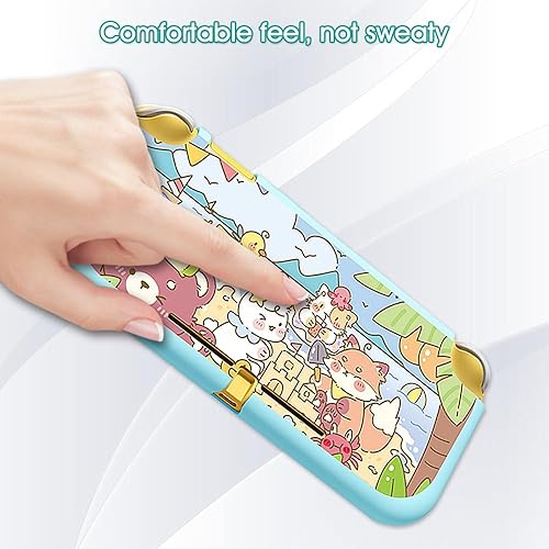 Miniatura 3 de PERFECTSIGHT Frog Bear Bunny Kitty Case Compatible with Nintendo Switch Lite Protective Case, Kawaii Soft TPU Slim Protective Cover for Kids Boys