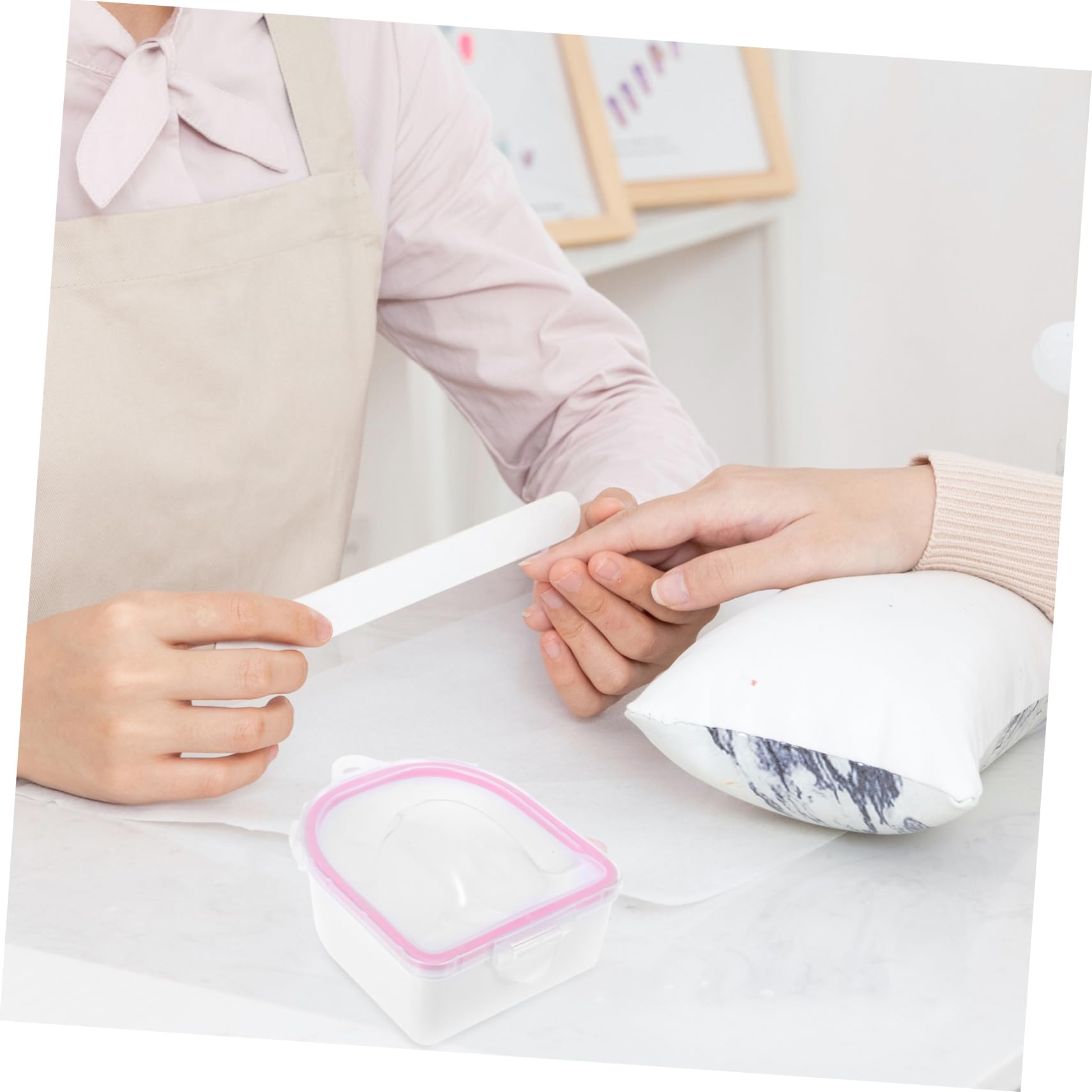 Healeved 5sätze Manikürebowl Mit Teilen Dual-layer Manikürebowl Für Handpflege Und Nagelpflege Für Salon Und Heimgebrauch Inkl Maniküre-werkzeuge