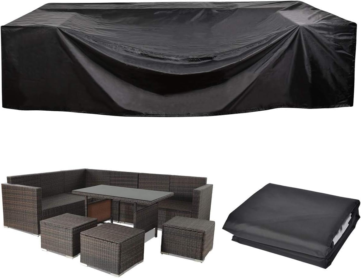 Agility Patio Furniture Set Cover Outdoor Sectional Sofa Set Covers Outdoor Table and Chair Set Covers Water Resistant Large (250cm L x 250cm W x 90cm H)