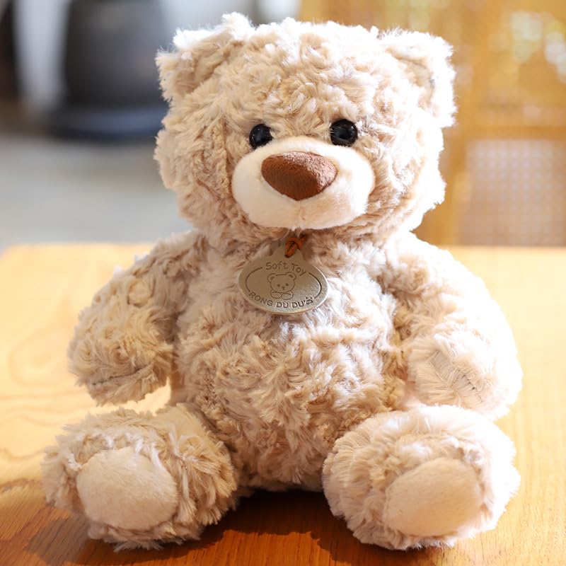 JORCEDI Teddy Bears, 30cm/11.8in Teddy Bear, Fluffy And Soft, Comforting Companion For Emotional Support, Ideal For Home Decor And Gift Occasions For Boys And Girls (30cm/11.8in,Beige)