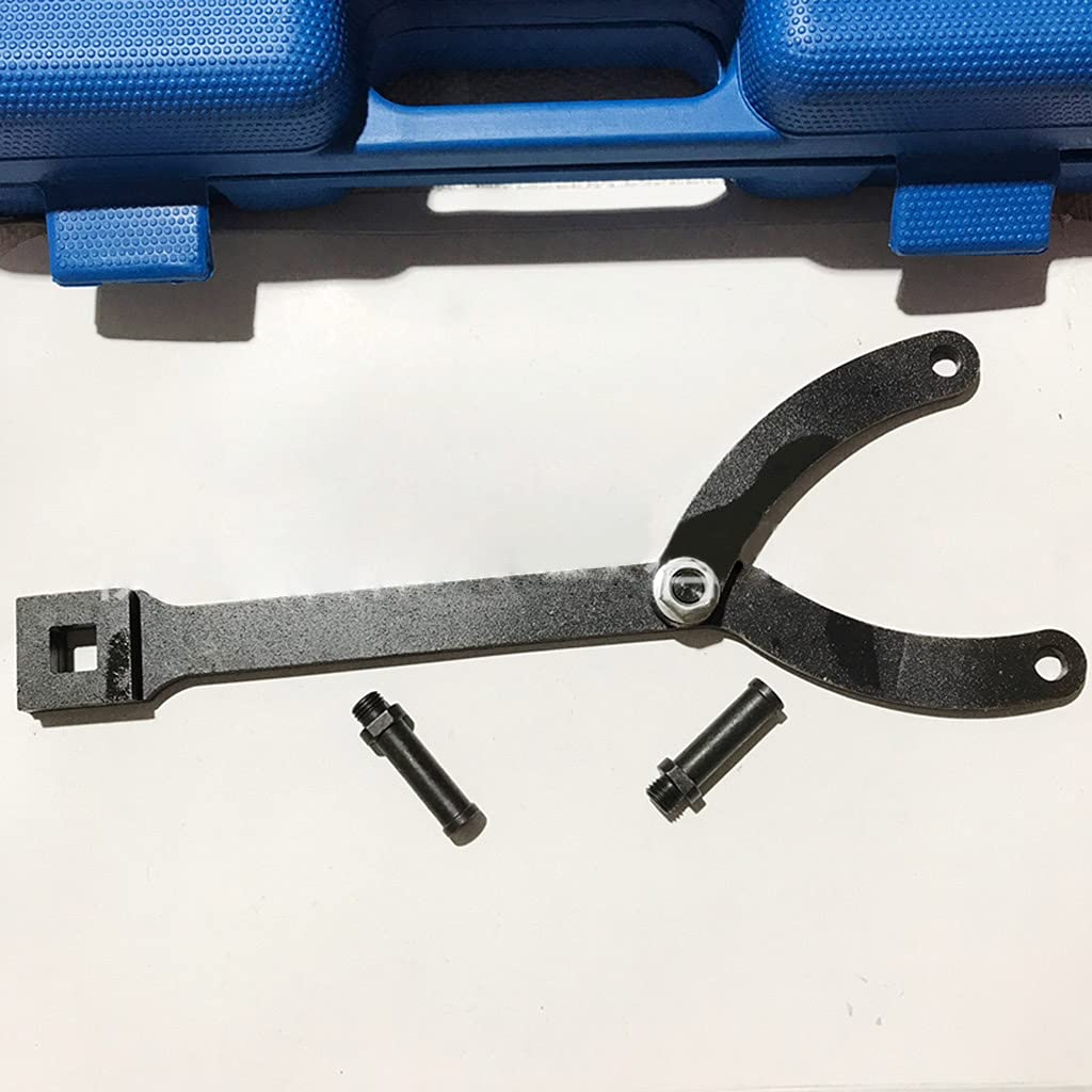 Juego de 15 llaves de cilindro variable, llave inglesa ajustable con pasadores variables, herramienta de soporte de polea de embrague y ventilador