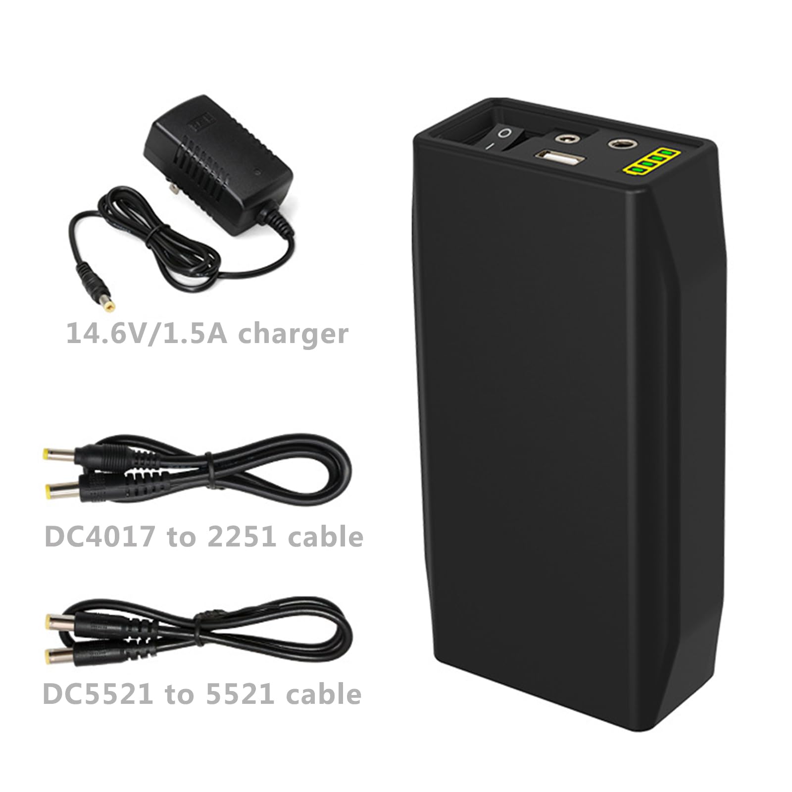 Batterie Rechargeable au Lithium 12 V 24 000 mAh avec Affichage de Puissance, Petite Taille, Surveillance Audio 9 V, Tablette, Ordinateur, etc. Batterie Universelle