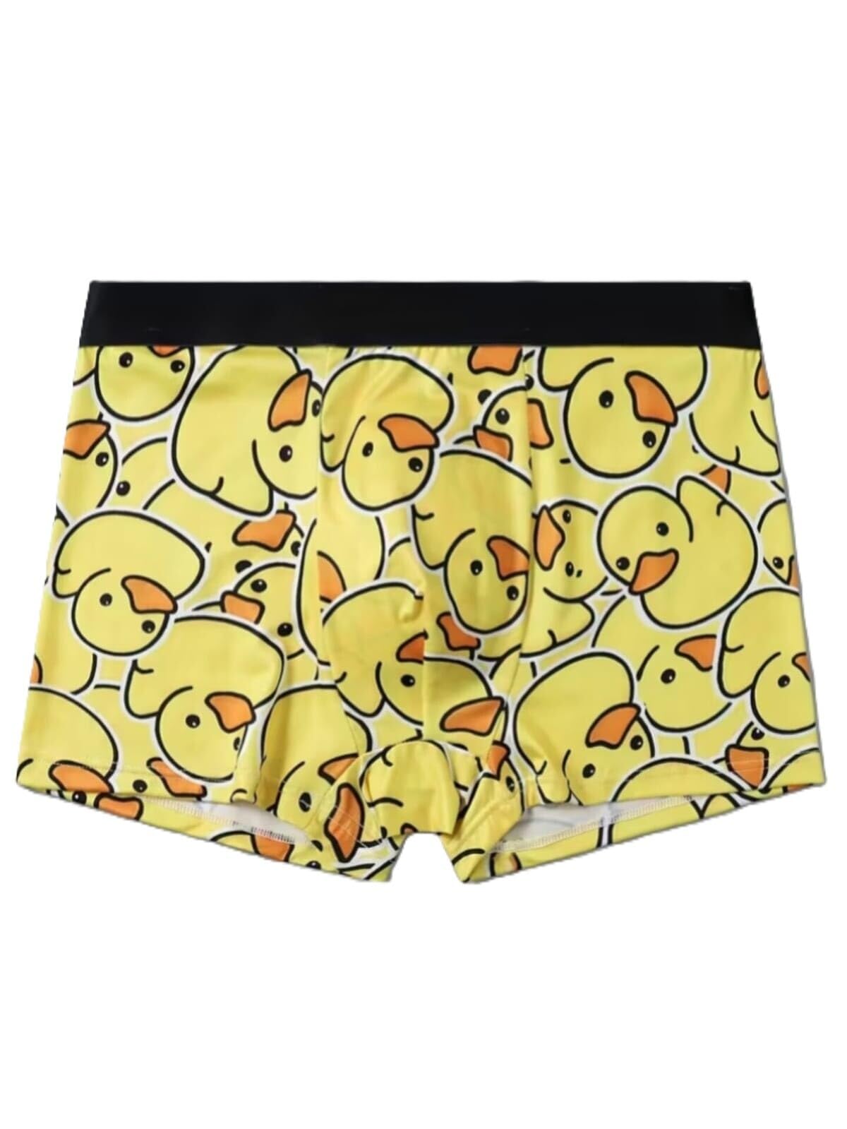 Men's Boxer Briefs Trunks, Cotton Silk, Breathable, Soft, Thin Elastic, Duck Print, Sexy Pouch for Men-picture-25