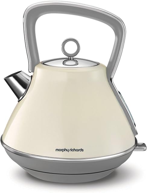 Morphy Richards Kettle Evoke Pyramid Kettle 100107 Traditional Kettle Cream