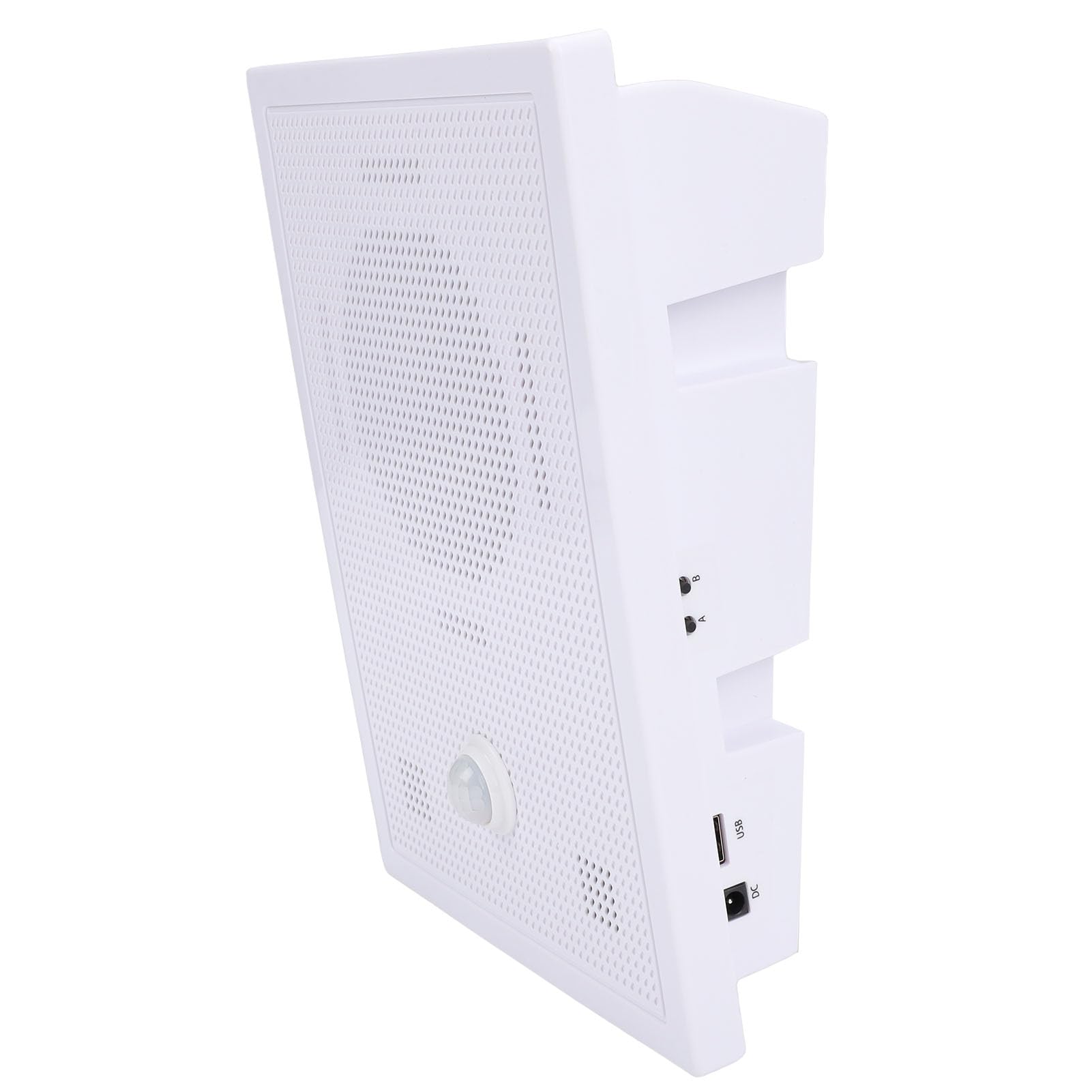 AYNEFY Sensor de Movimiento por Infrarrojos Altavoz Activado, Detección PIR Control por Aplicación Salida de 10W con Carcasa, para Lugares Públicos Parques Muelles Estaciones de (Enchufe de la UE)