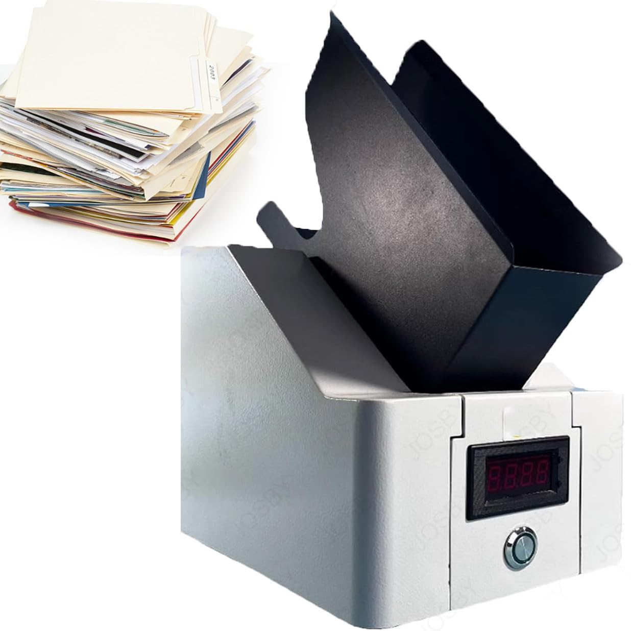 SBCGFY Automatic Paper Sorting Machine, 18000R/Min Desktop Paper Jogger, 50/70Mm Paper Frame Width, For Aligns And Separates Envelopes,Doubleblower