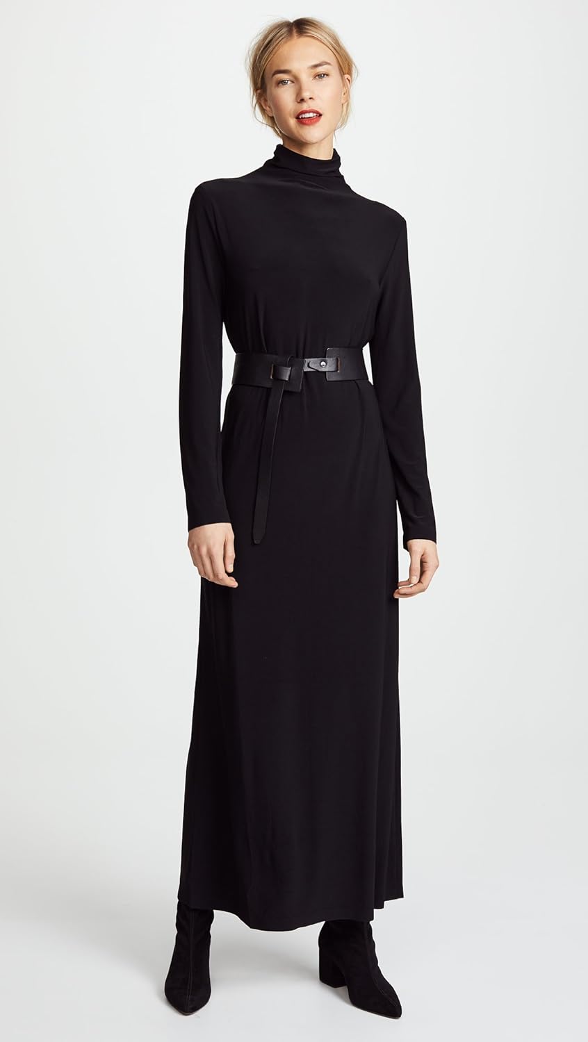 Norma Kamali Womens Long Sleeve Turtleneck Gown - Image 2