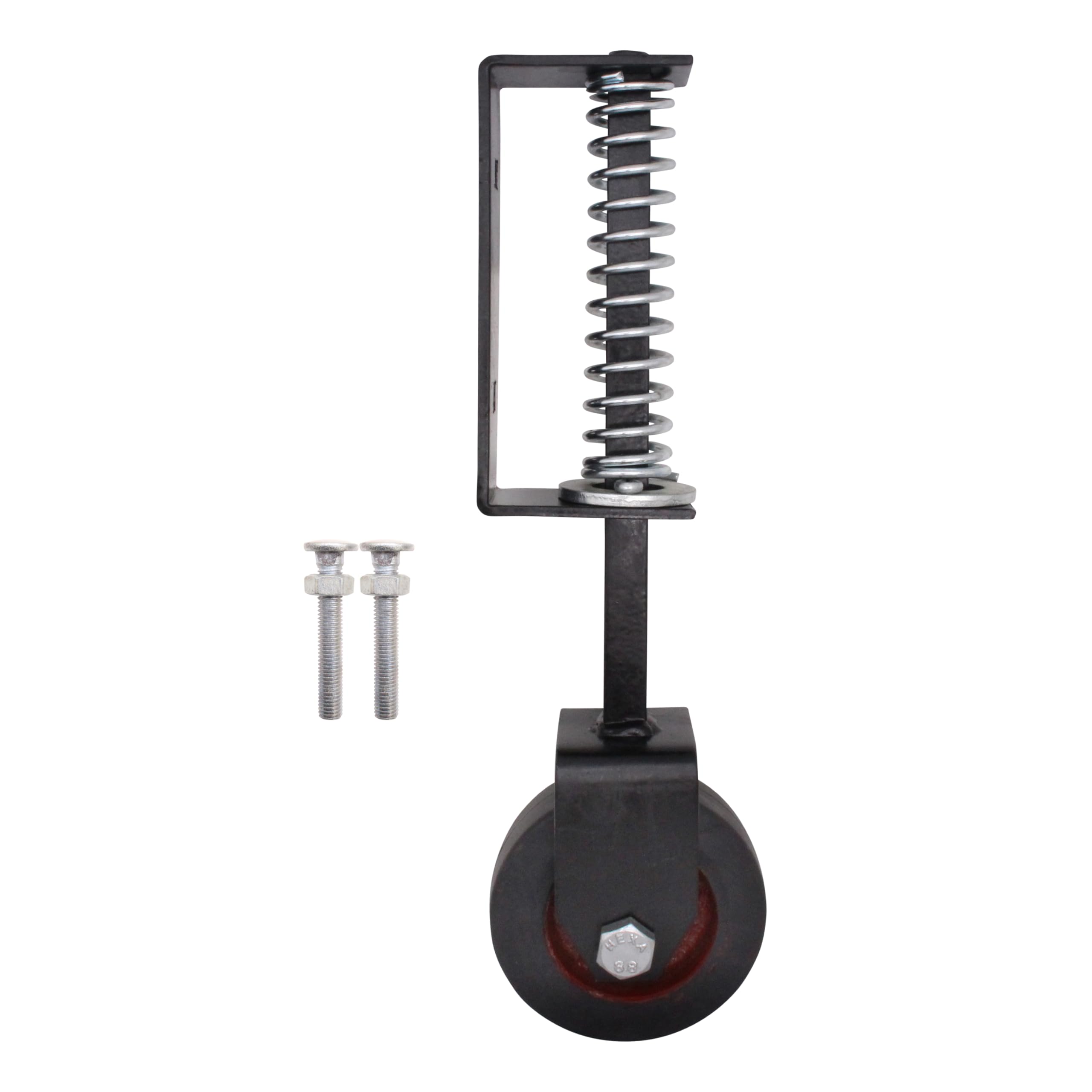 EAI Gate Wheel | Severe Duty Spring Loaded Gate Support Wheel | Black Max Load 138kg - Pack of 1 with Fixings