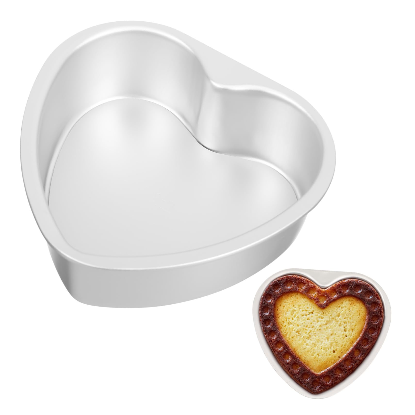 Abaodam 3 Pièces 6 Moule à Gâteau Coeur 8 Pouces Moules En Forme De Coeur Moule à Gâteau Coeur 6 Pouces Formes De Moules à Gâteaux Moules à Gâteaux Coeur Moule à Cake Coeur Outil Cœur
