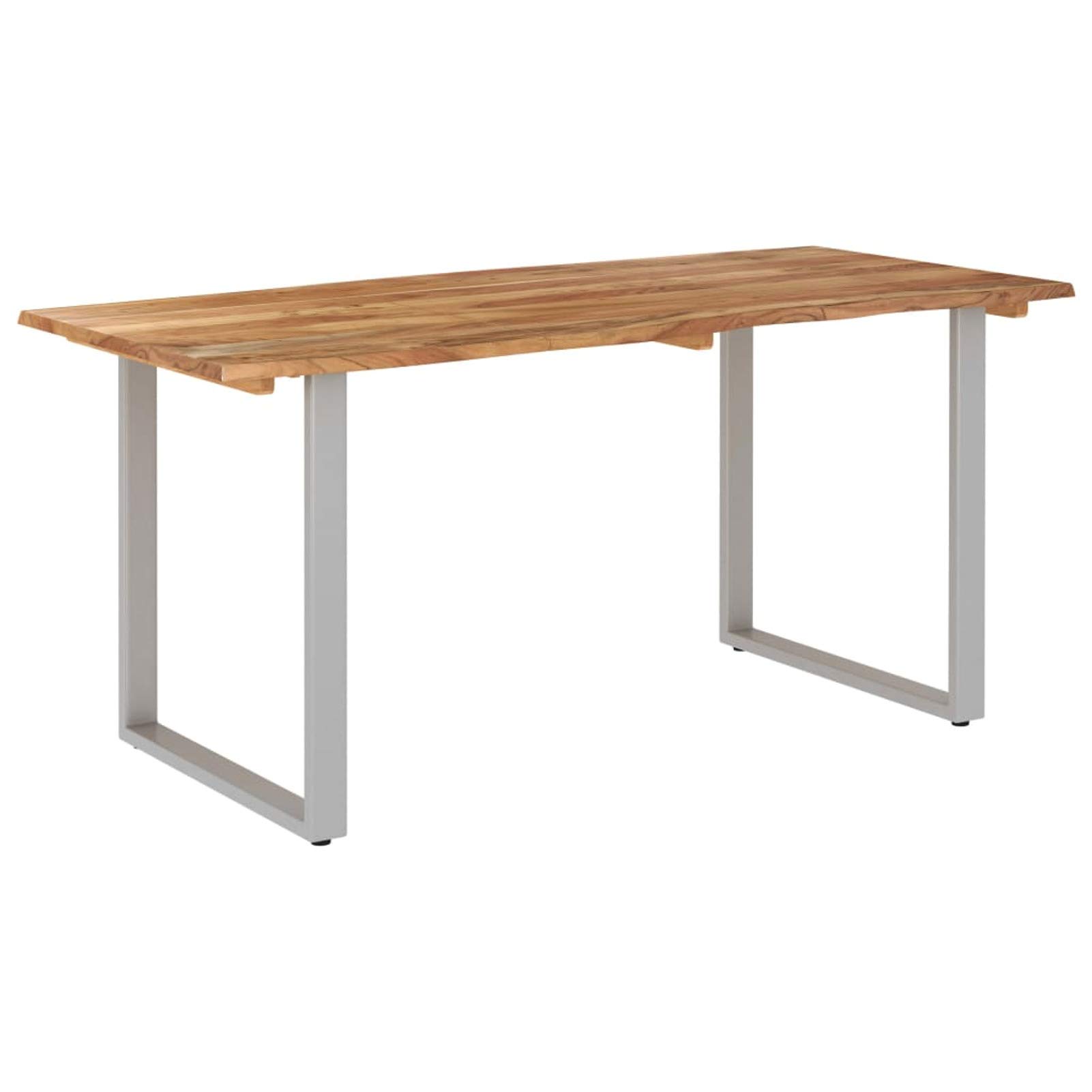 Brokky Mesa de Comedor de Madera Maciza de Acacia 154x80x76 cm Mesa Comedor mesas de Cocina Mesa de Salon mesas de Comedor