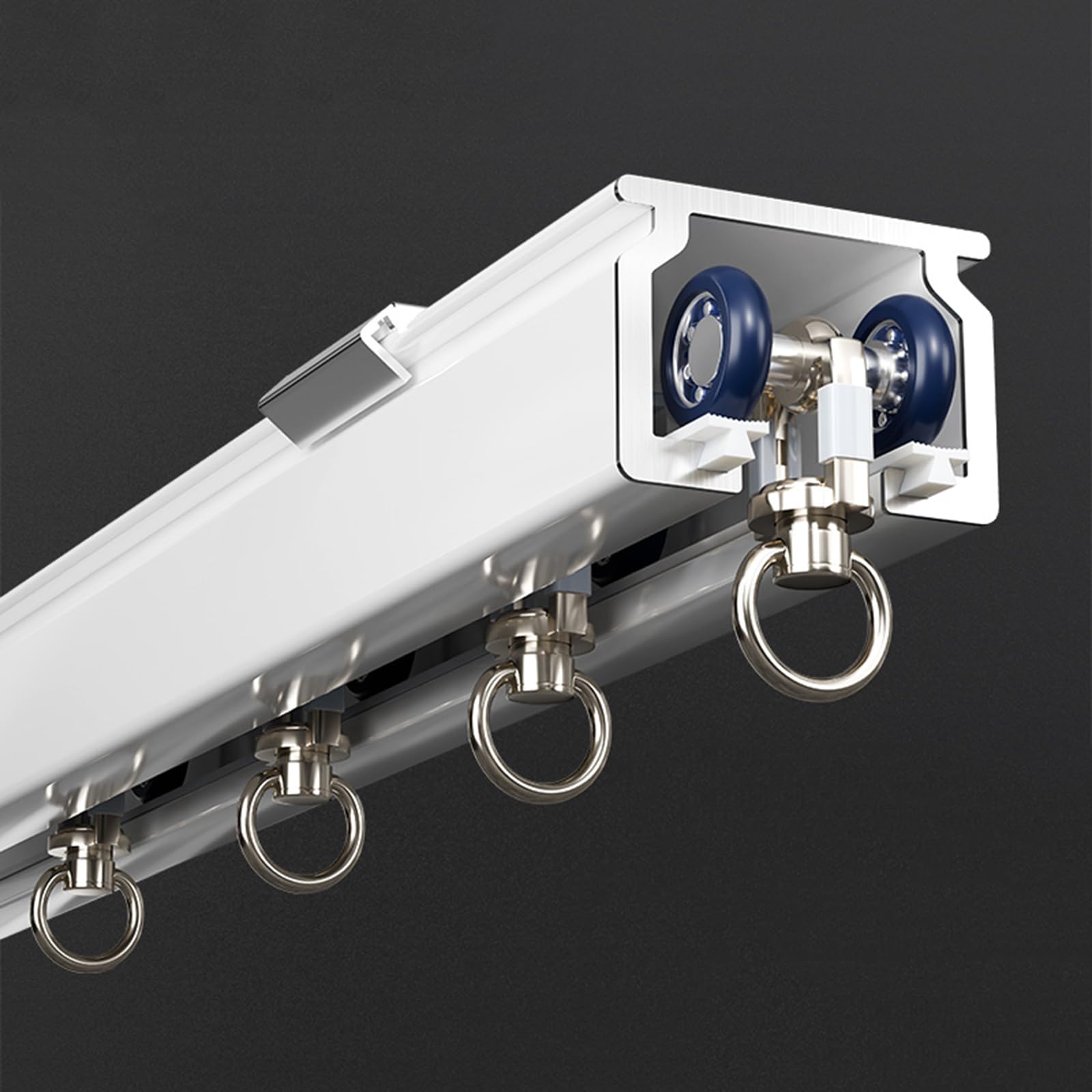 Tringle à rideaux de plafond avec rouleaux silencieux pour salon