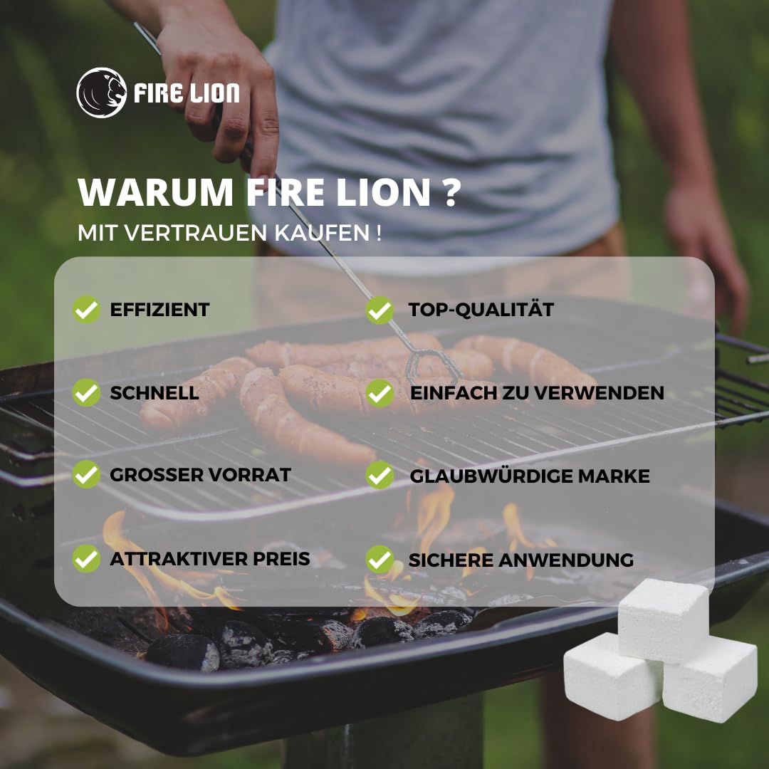 24 Anzündplatten, geschnitten in 48 Würfel (1152x Stück) Anzündwürfel Kaminanzünder Kohle-Anzünder BBQ-Grillanzünder Ofenanzünder - Made in Germany