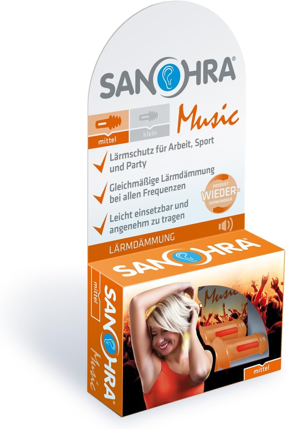 SANOHRA music – Konzert-Ohrstöpsel für Erwachsene