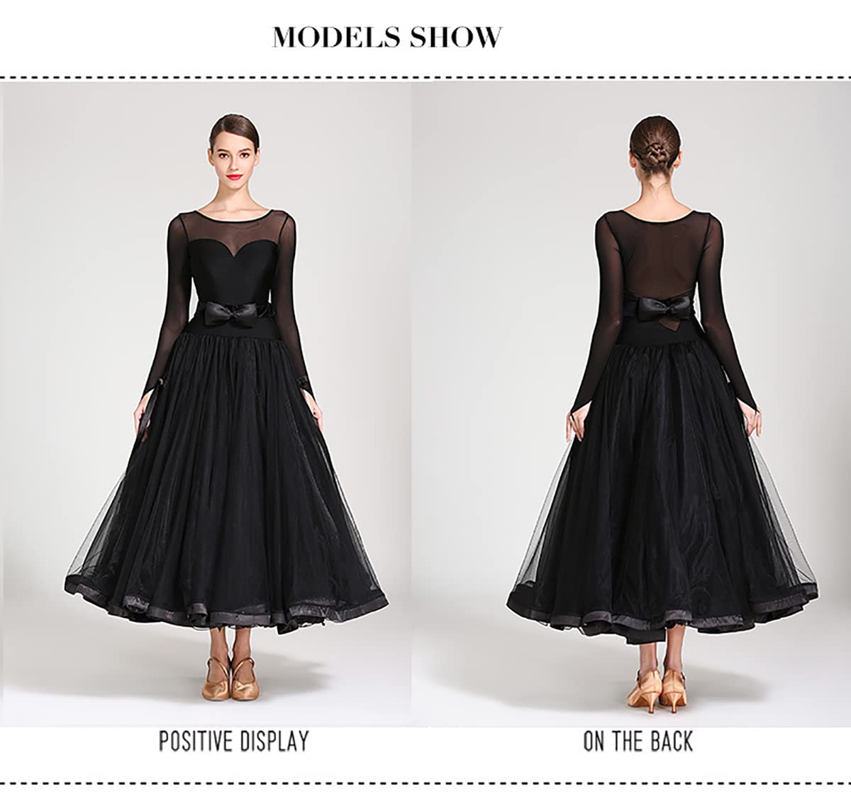 Narodowy standard kostium do tańca kobiety moda seksowna sukienka solidna długa sukienka z paskiem impreza elegancka sukienka nowoczesna walc ubrania do tańca balowego taniec duża spódnica swingowa