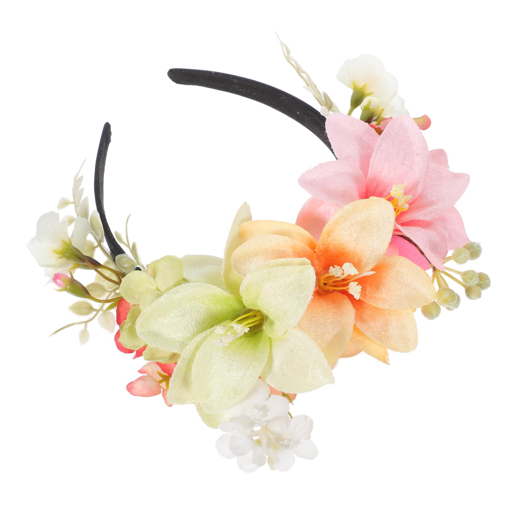 FRCOLOR 4 Fasce Per Con Fiori Di Giglio Da Donna in Tessuto Per La Per Accessori Per Per Feste Di Adulti