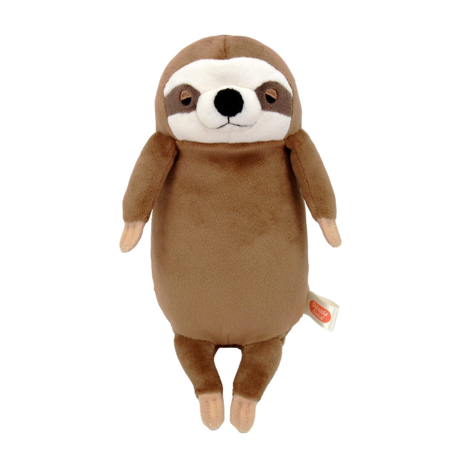 Shinada Global Mochi Series Mochi Sloth Pen Pouch, Stuffed Animal, 3.5 x 3.1 x 7.1 inches (9 x 8 x 18 cm), Brown MPNK-0180B : Office Products