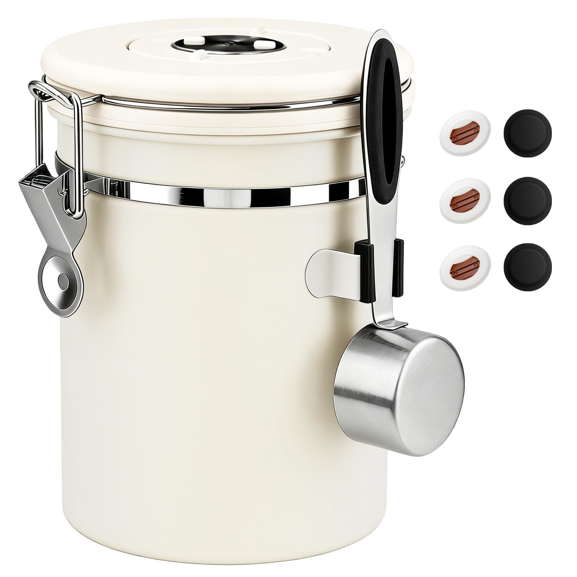 ShanSon Airtight Coffee Canister 22oz Beige