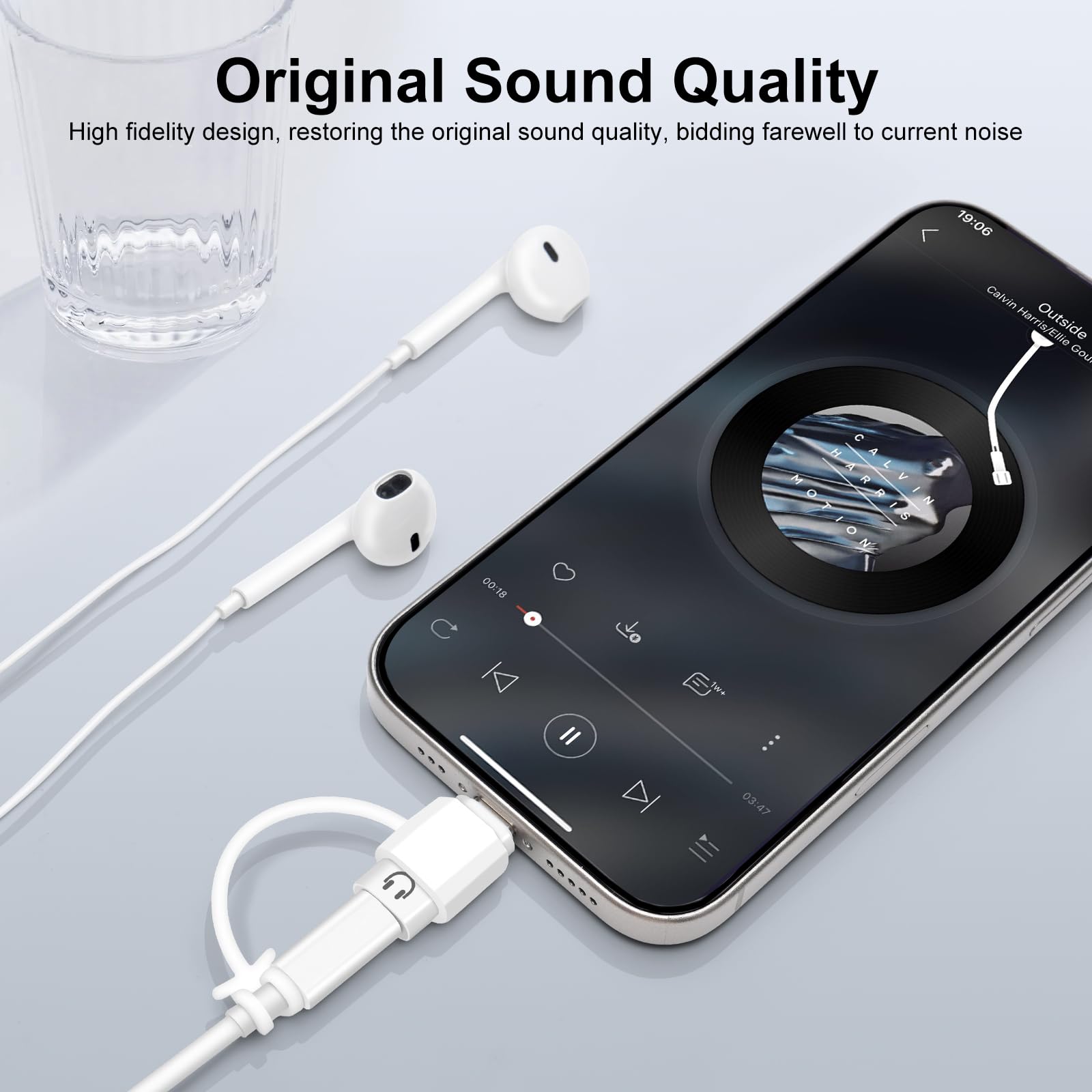 Adattatore Audio da USB C a Lightning, Convertitore HiFi per Cuffie, compatibile con iPhone/iPad Pro/Air/MacBook