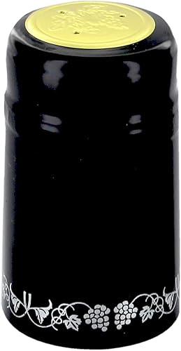 Miniatura 3 de Home Brew Ohio Negro con uvas de plata PVC Shrink Cápsulas 30 unidades