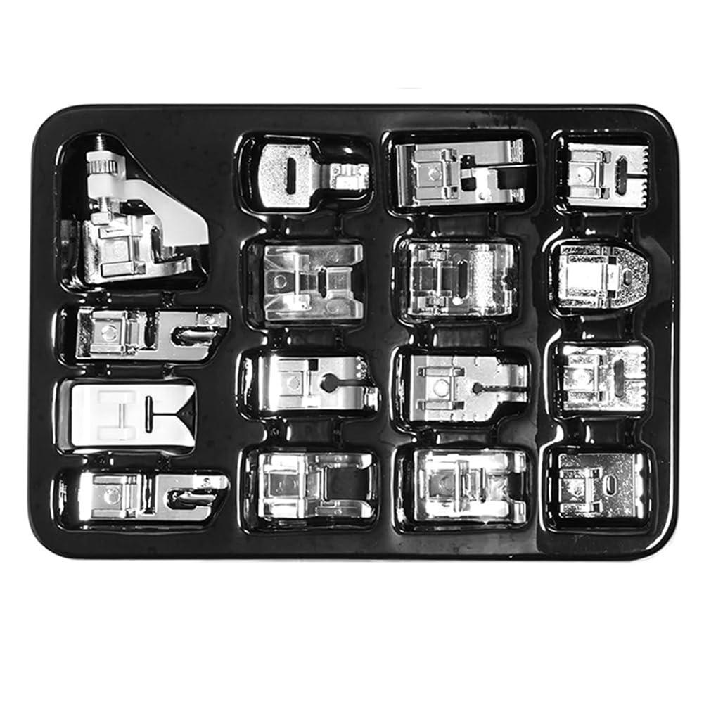 CTRLZS 16 Pcs Sewing Machine Presser Feet Set, Sewing Machine Foot Fit for, Singer//