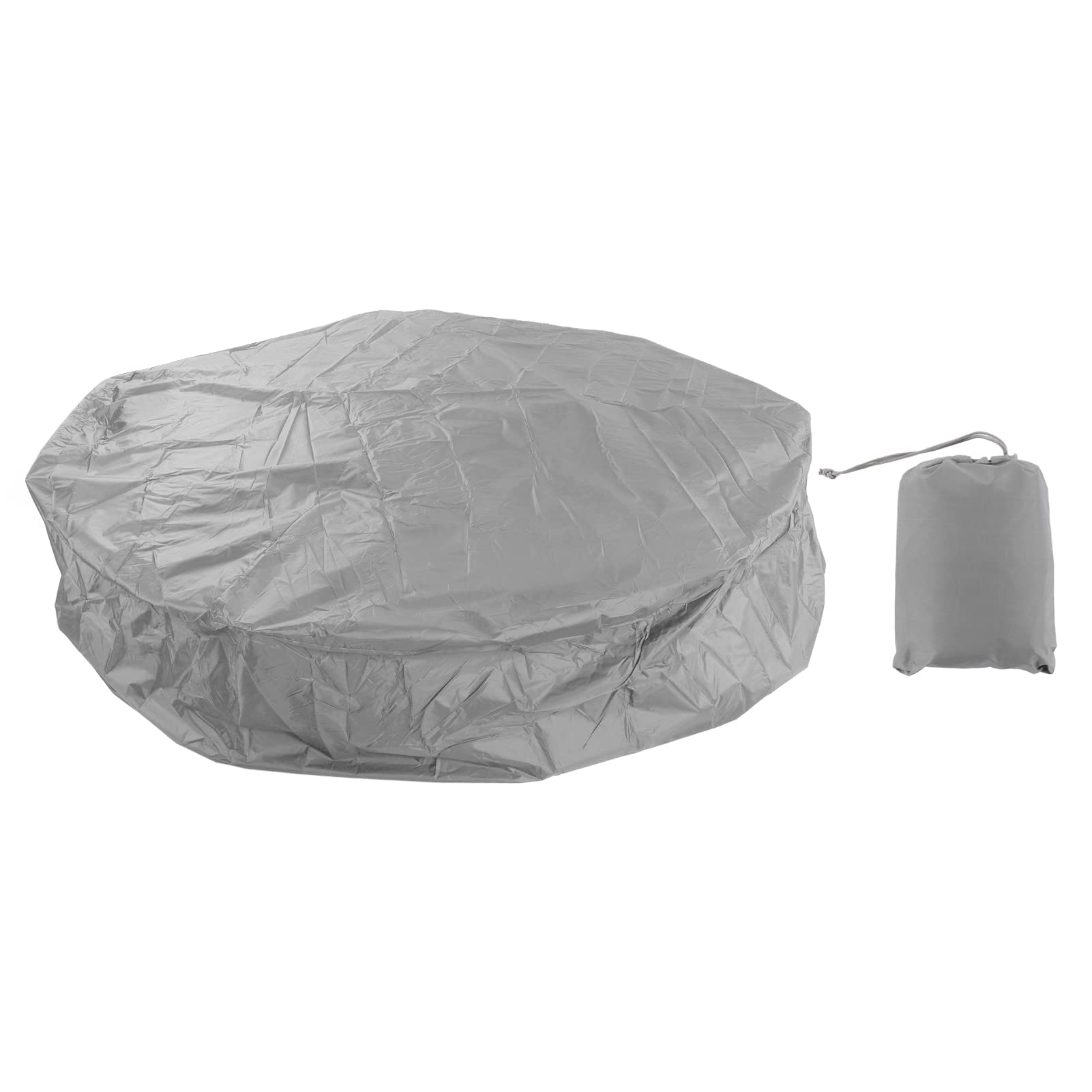 Hot Tub Cover Outdoor Inflatable SPA Hot Tub Cover Round Hot Tub Cover Dust Covers Round Bathtub Cover 190 Silver Polyester Taffeta (215 * 70cm)